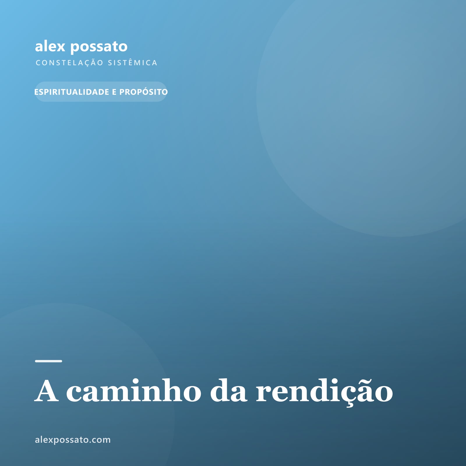 A caminho da rendição