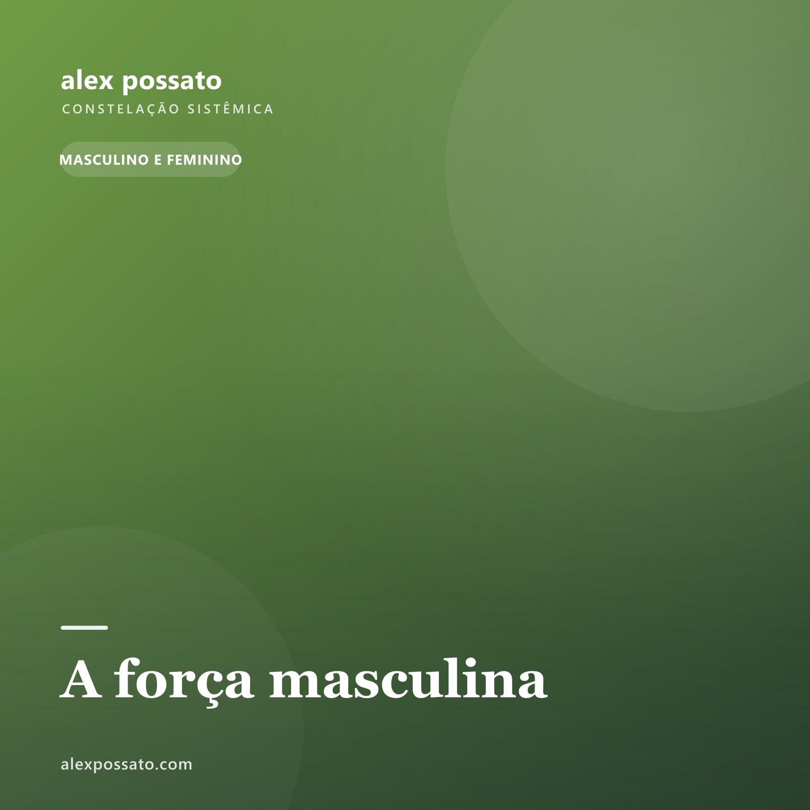A força masculina