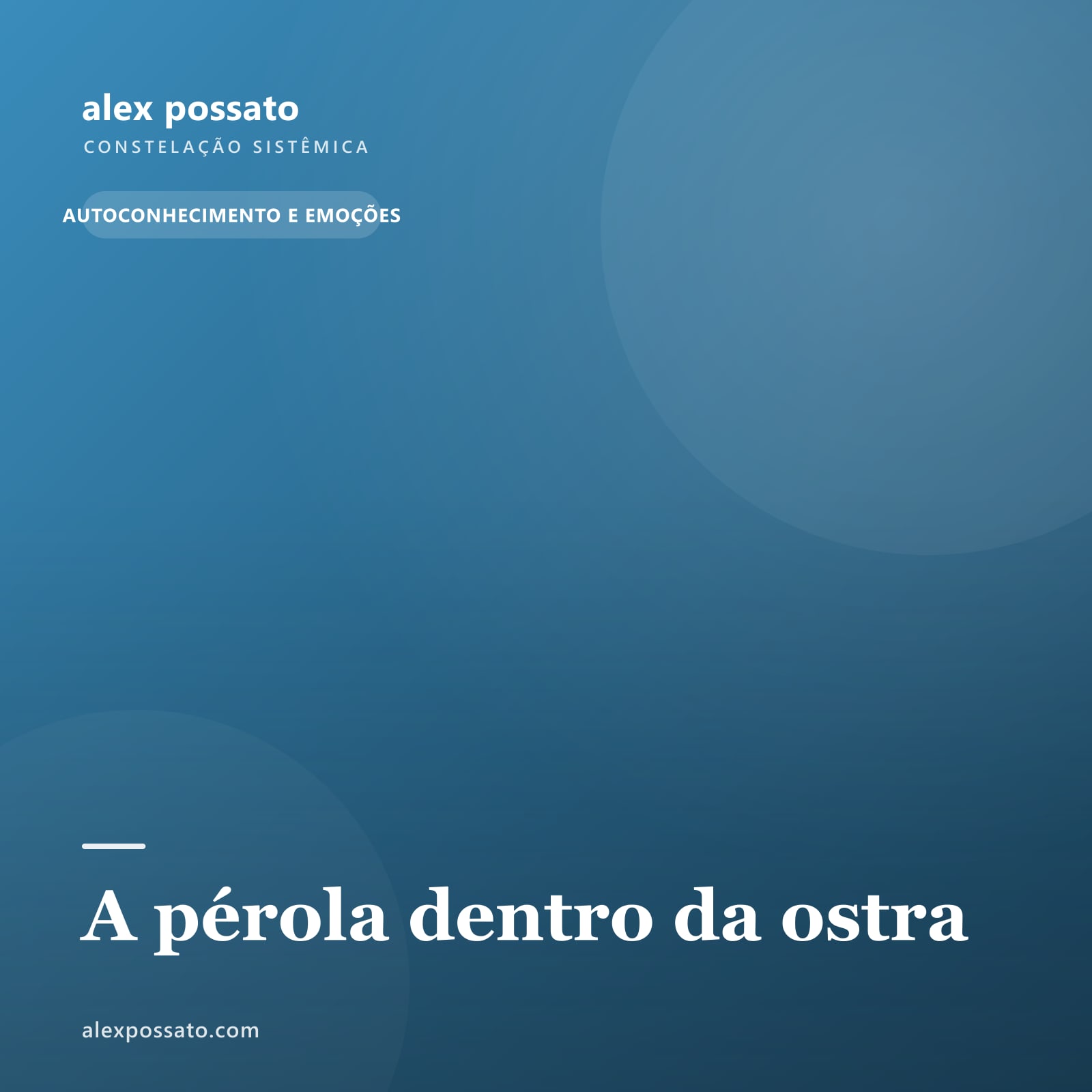 A pérola dentro da ostra