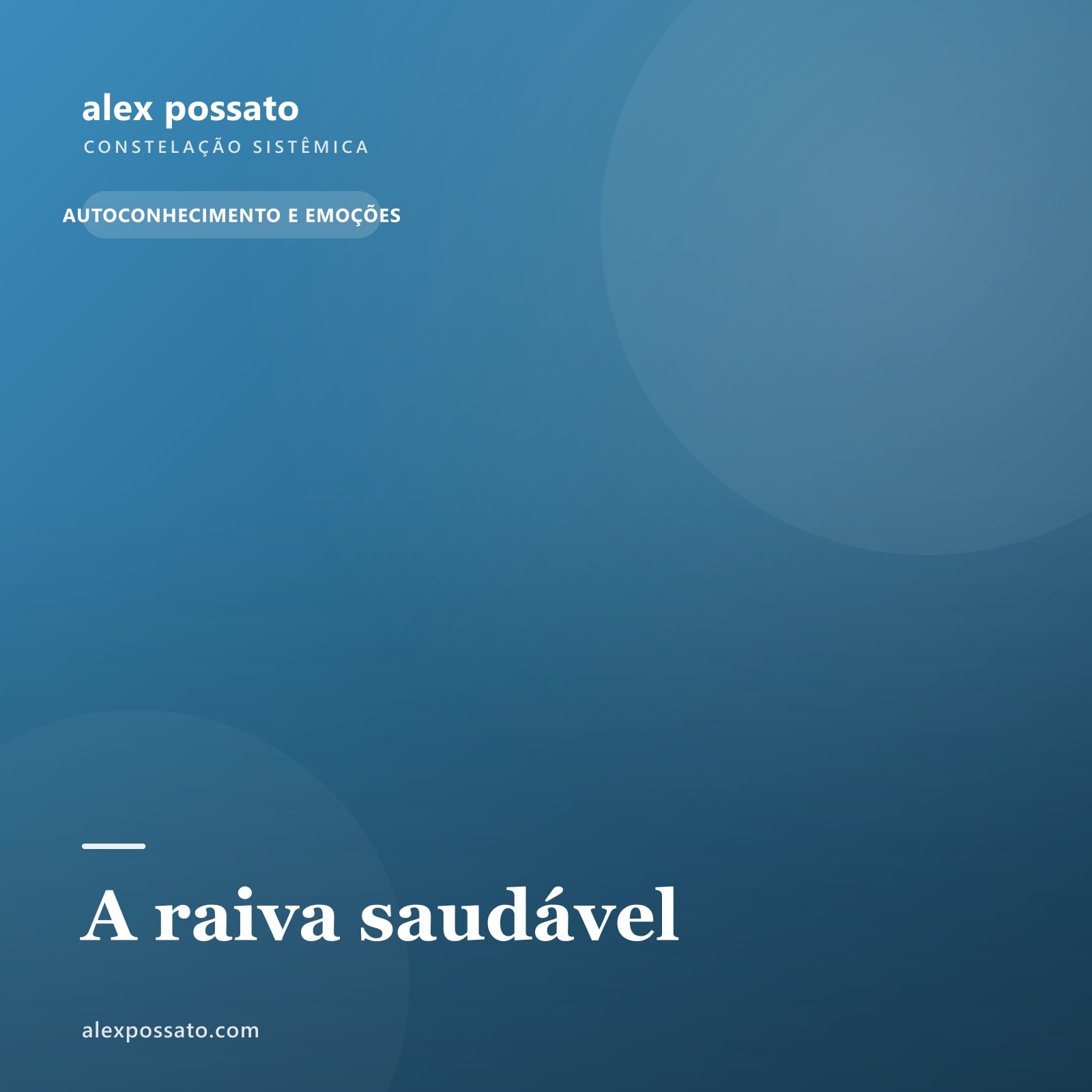 A raiva saudável