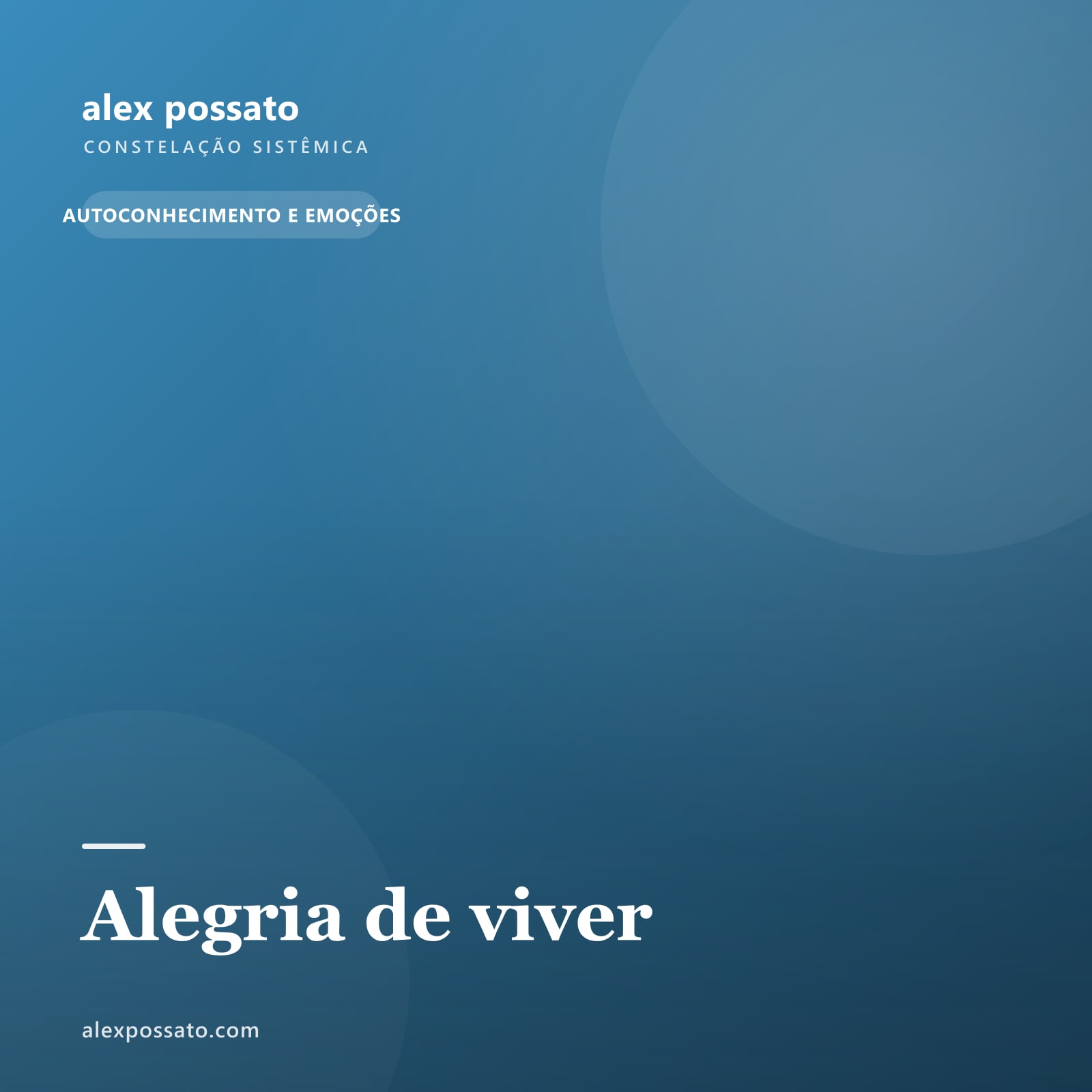 Alegria de viver