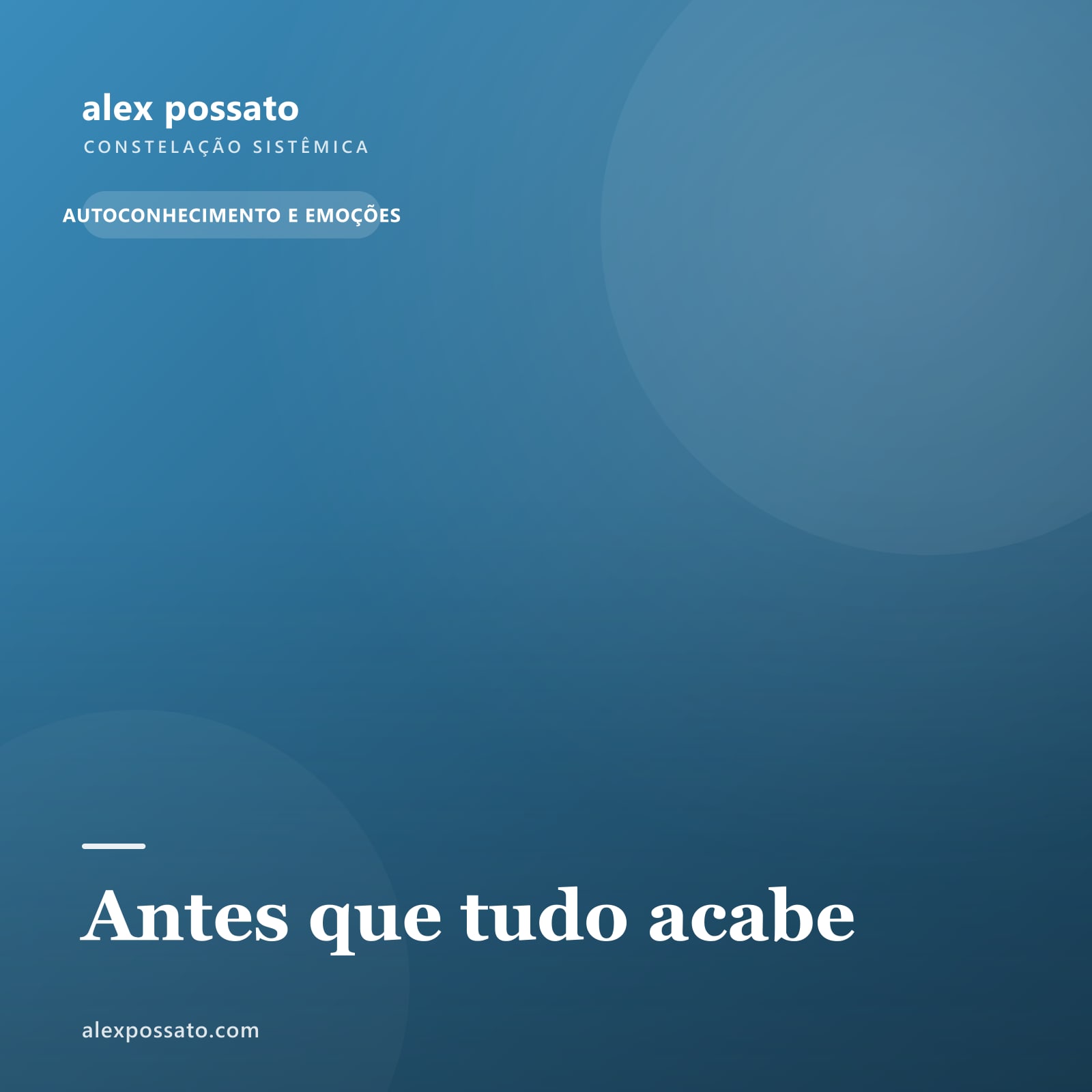 Antes que tudo acabe