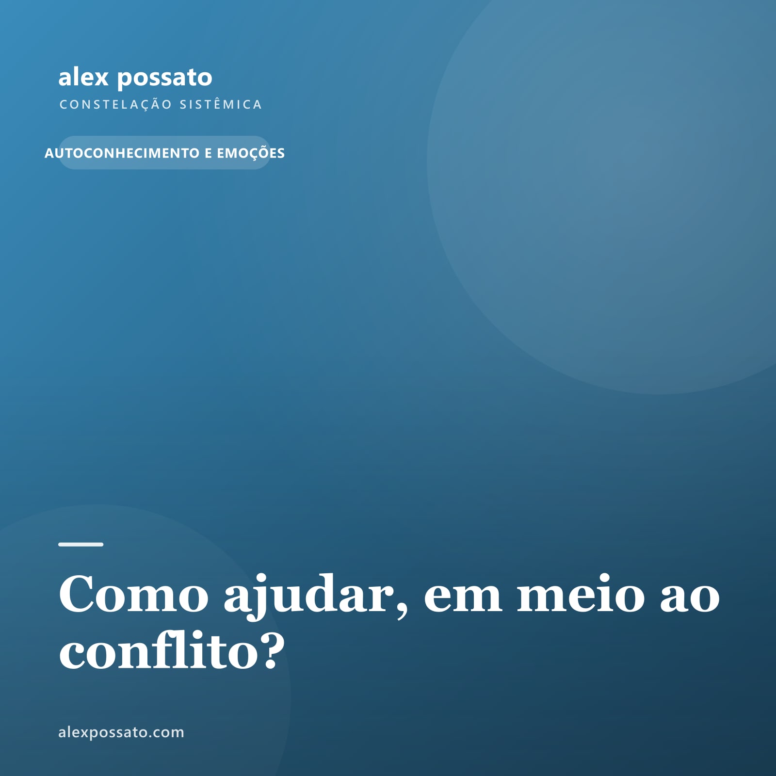 Como ajudar, em meio ao conflito?