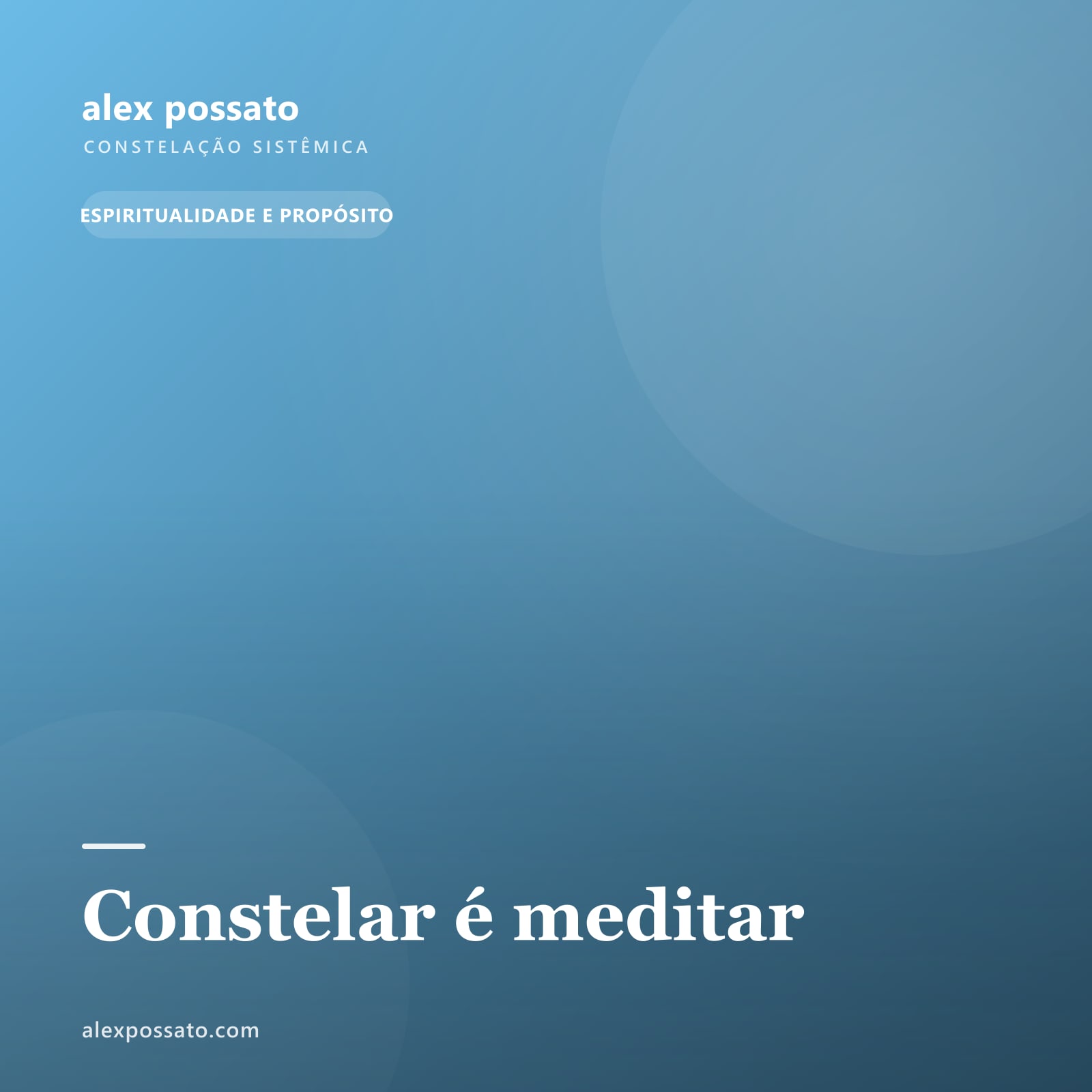 Constelar é meditar