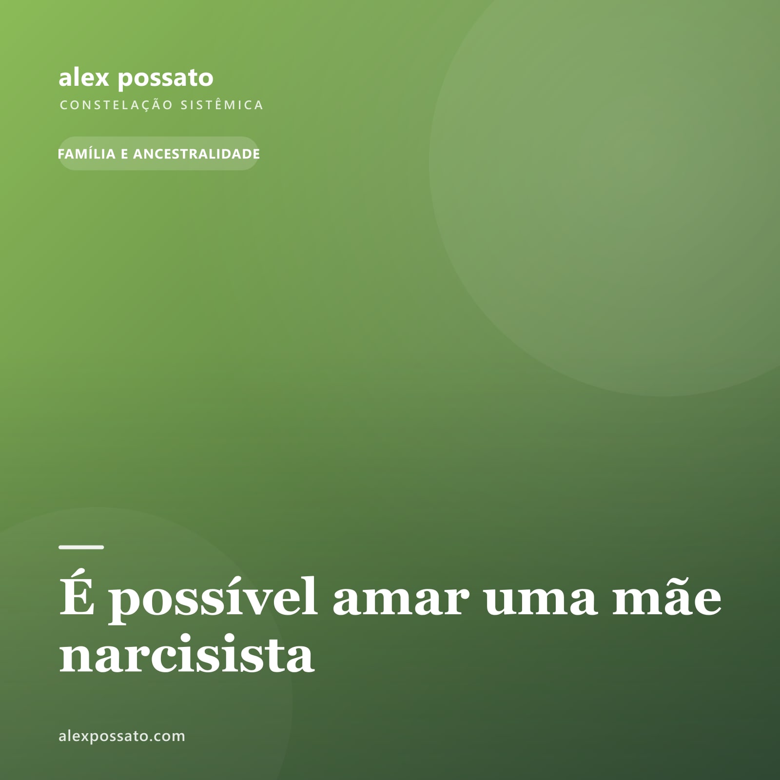 É possível amar uma mãe narcisista