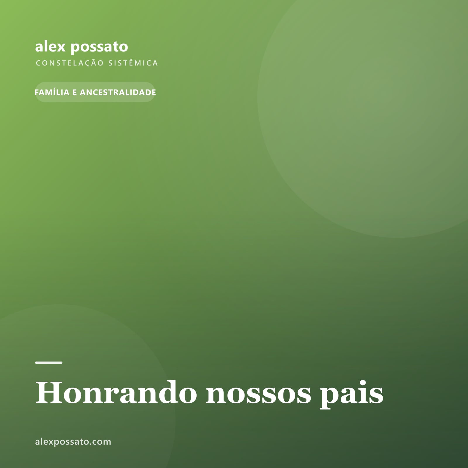 Honrando nossos pais