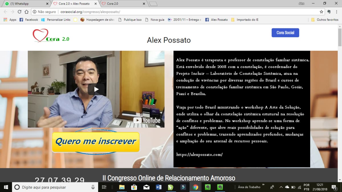II Congresso Online de Relacionamento Amoroso - de 17 a 23 de setembro de 2018