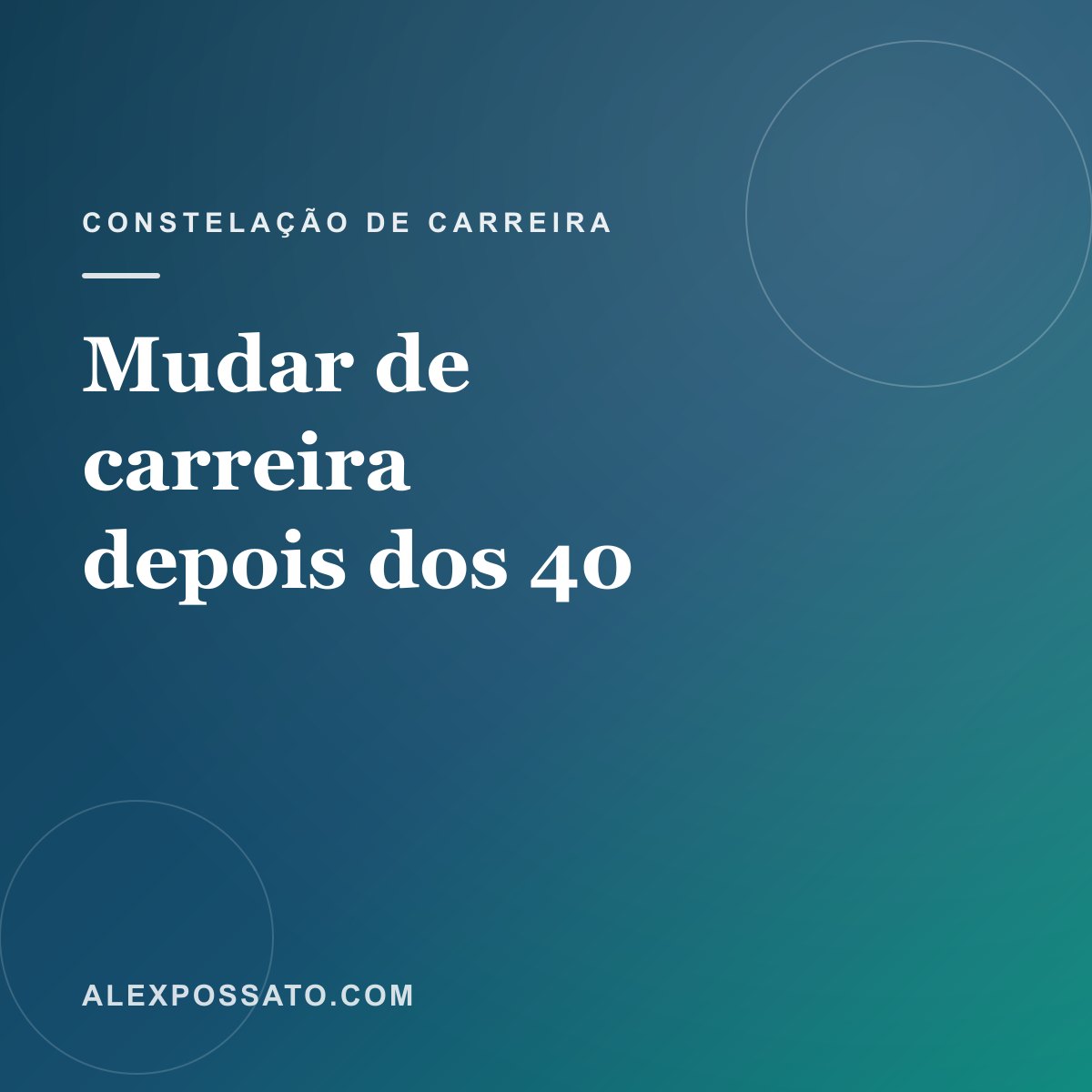 Mudar de carreira depois dos 40: o que pesa de verdade nessa decisão