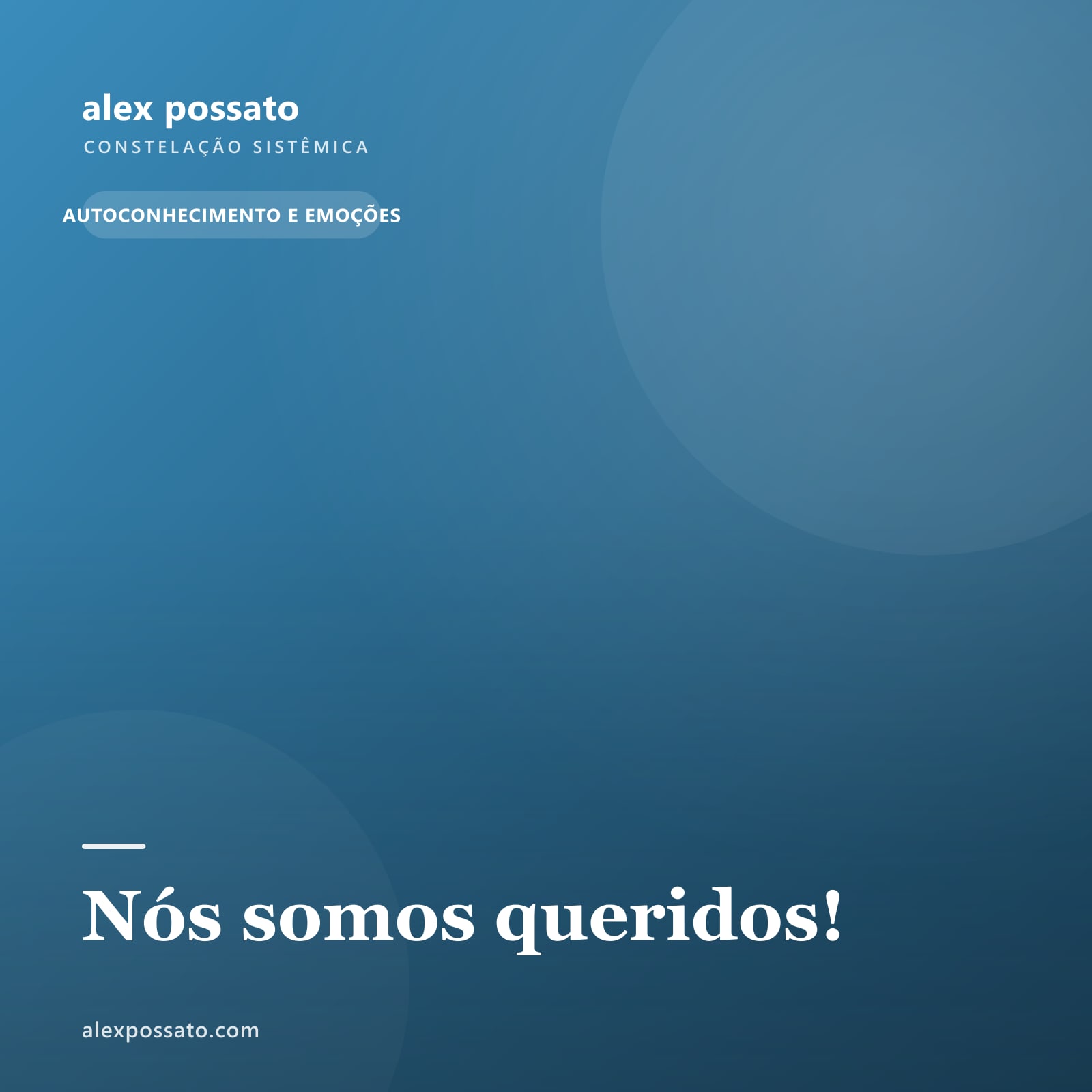 Nós somos queridos!
