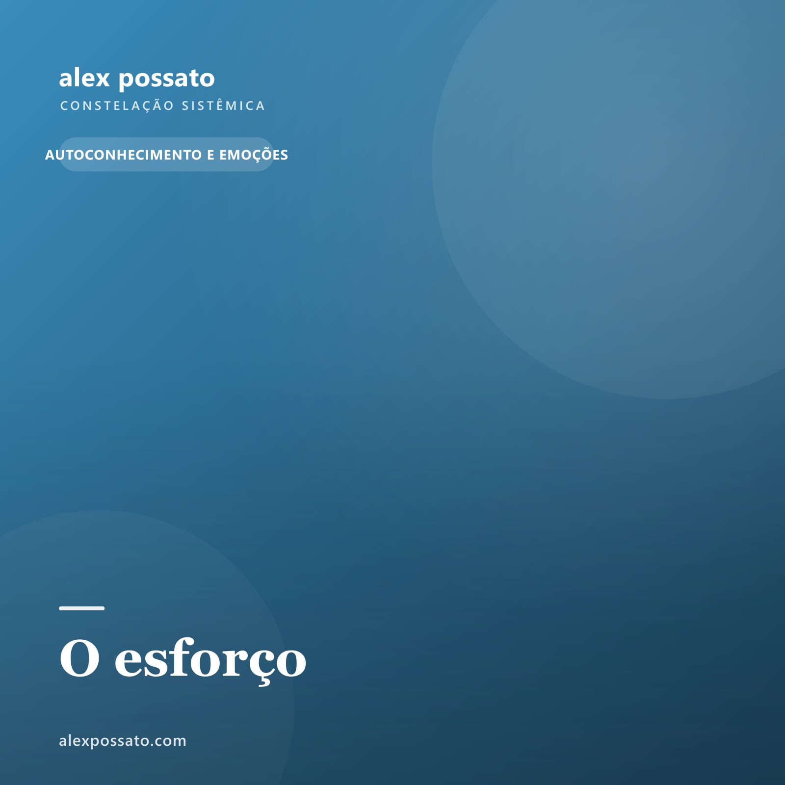O esforço