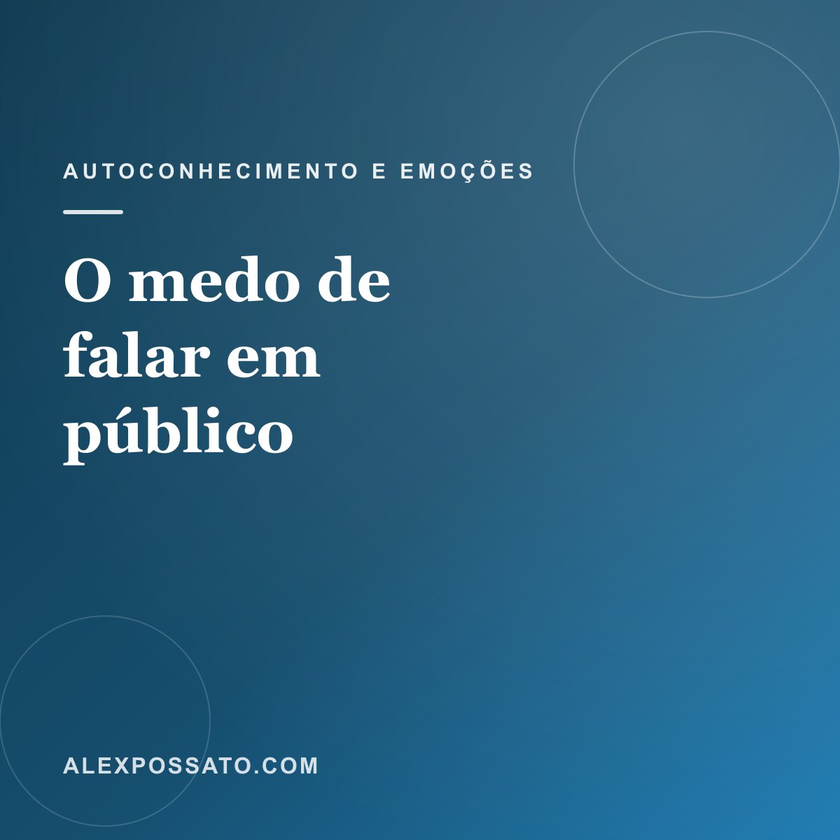 O medo de falar em público: o que ele mostra sobre o seu lugar