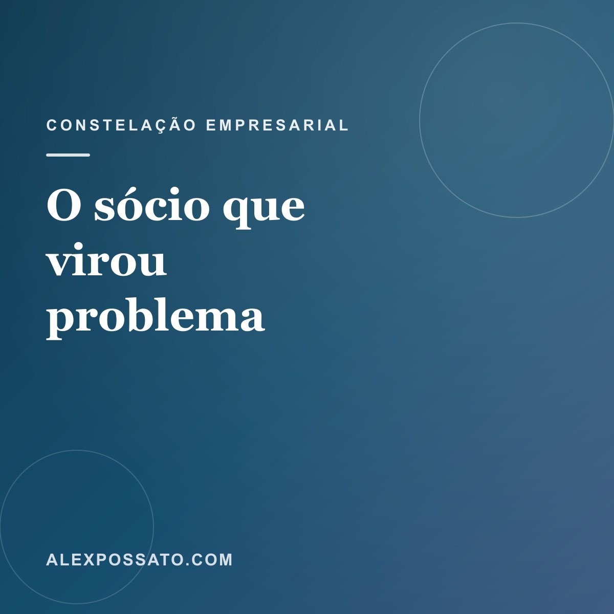 O sócio que virou problema: o que a briga entre sócios está dizendo