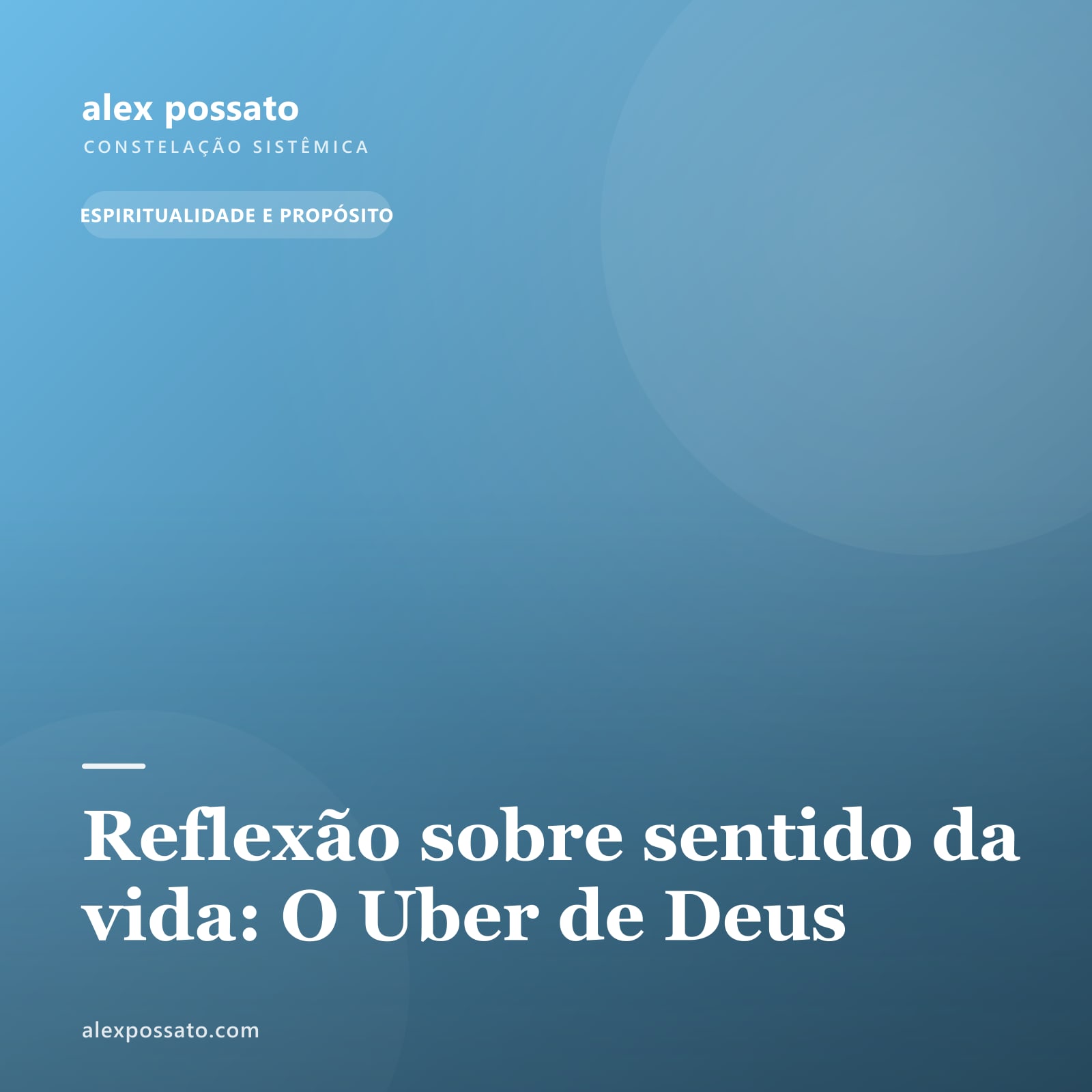 O Uber de Deus
