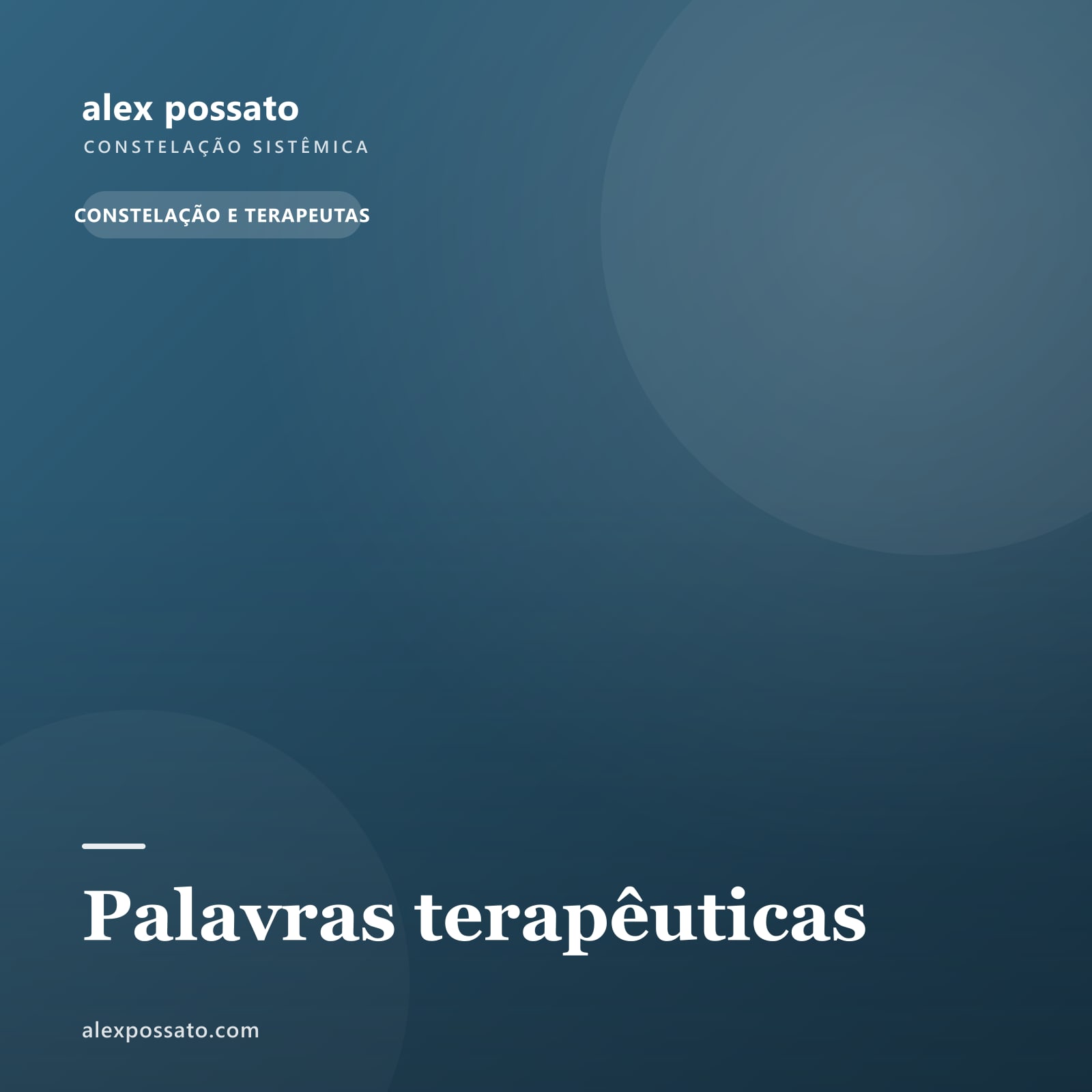 Palavras terapêuticas