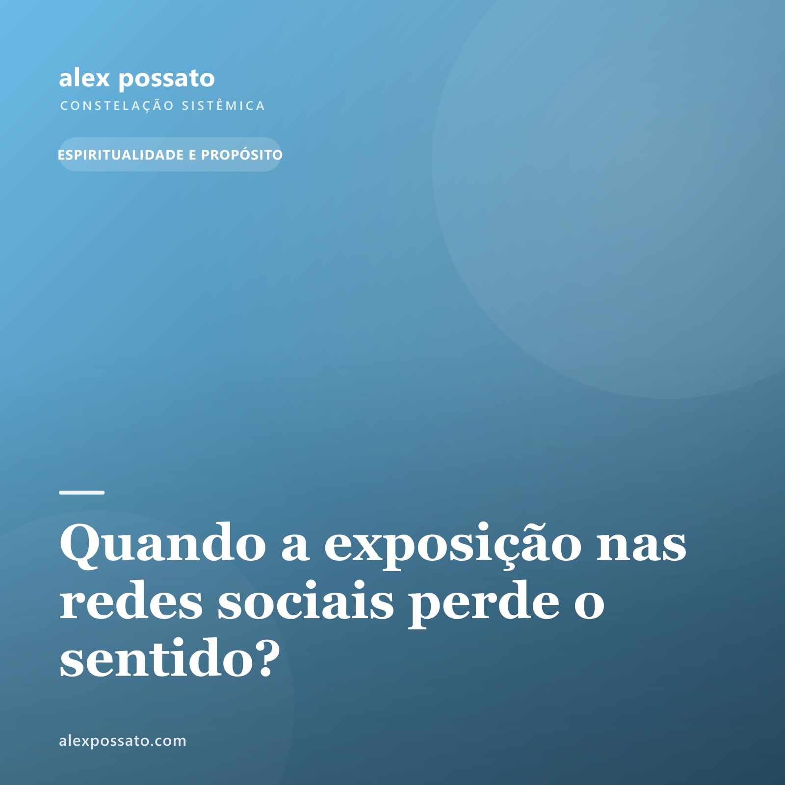 Quando a exposição nas redes sociais perde o sentido?
