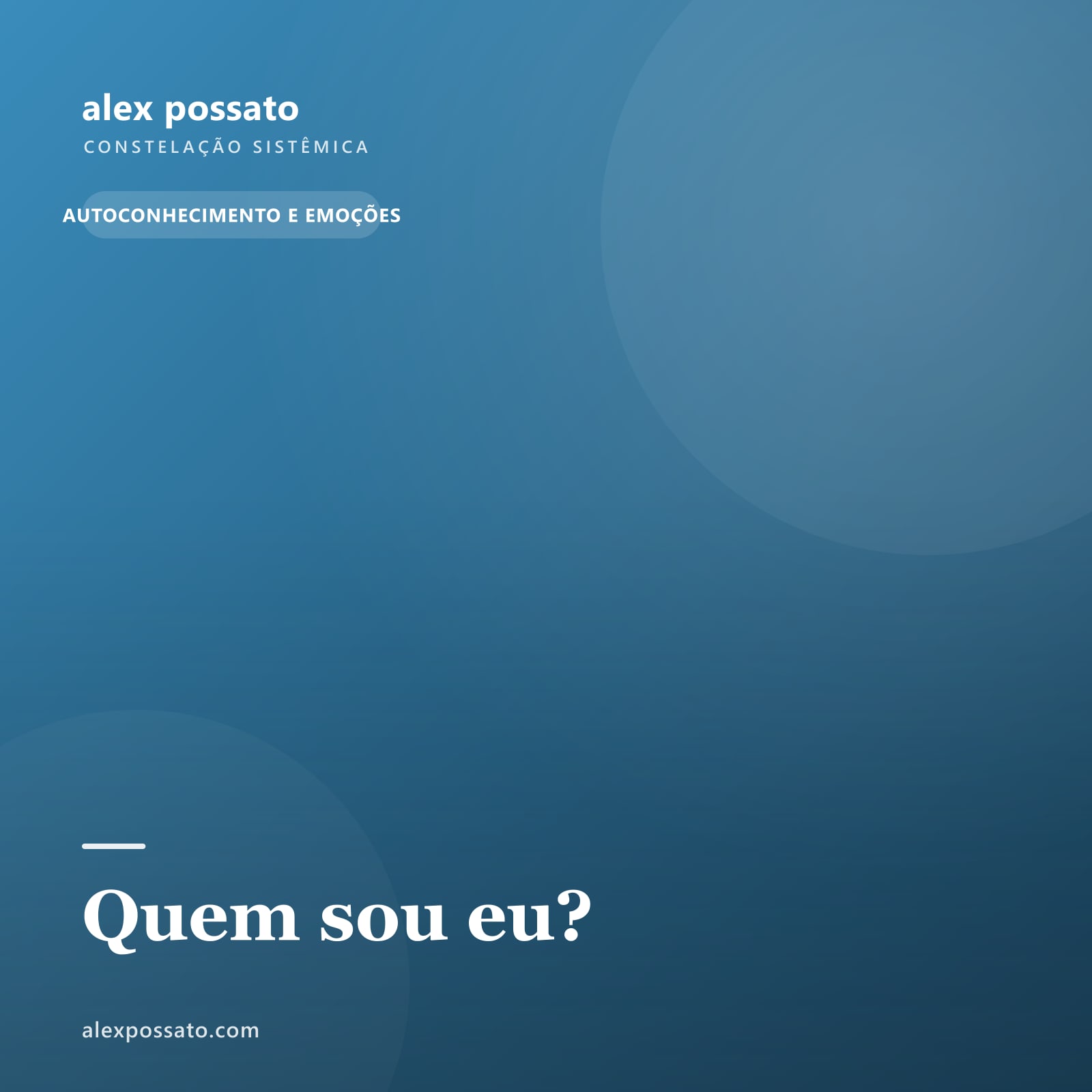 Quem sou eu?