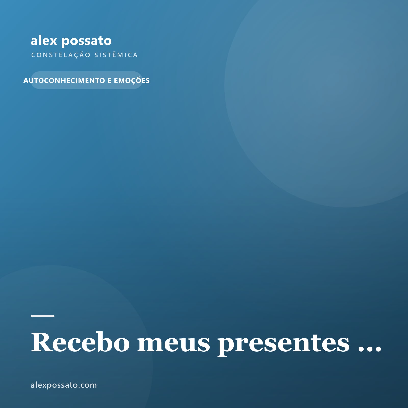 Recebo meus presentes ...